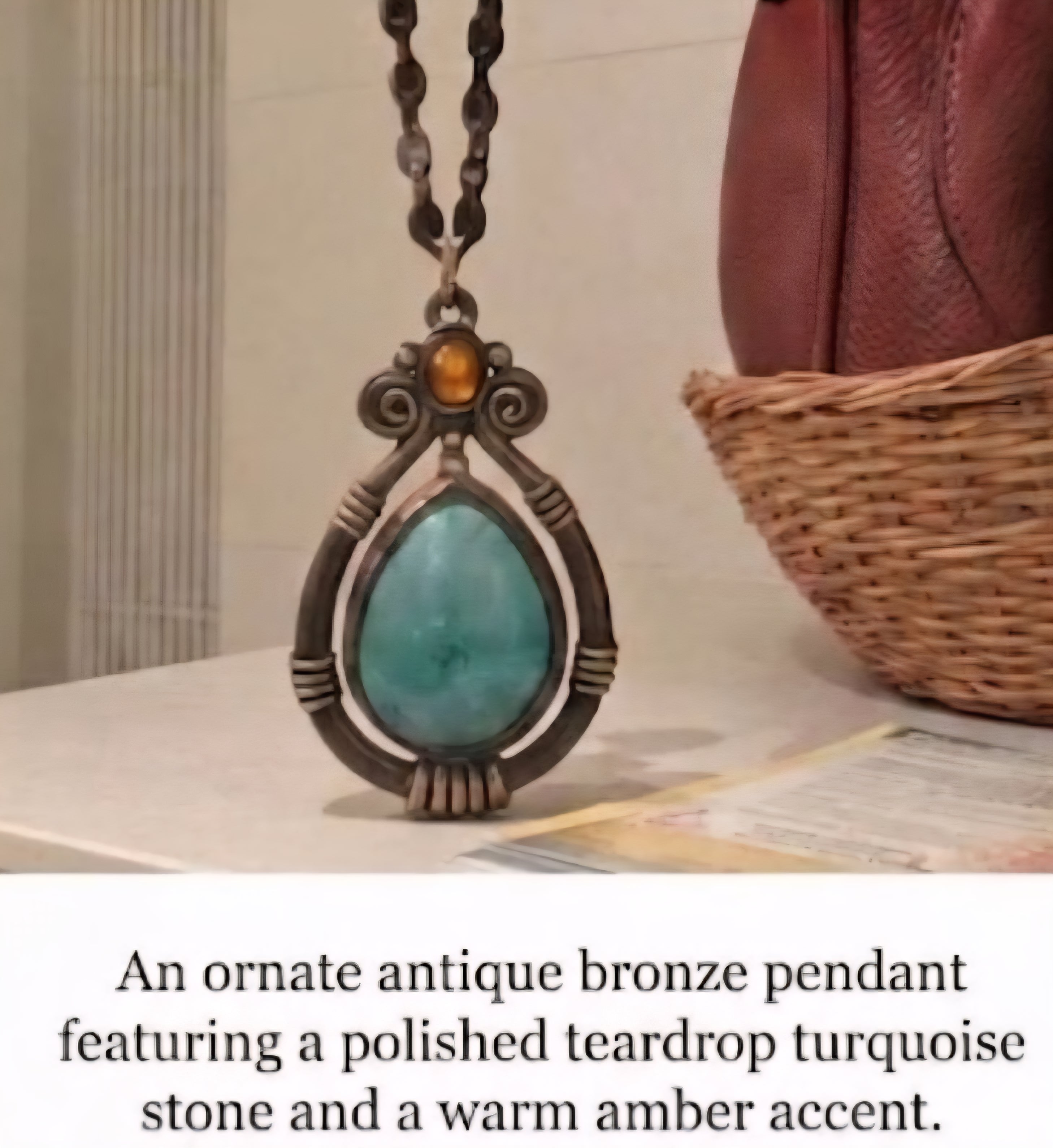 Faux Turquoise Necklace – Moissanite and More